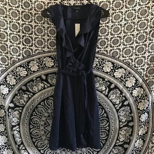 Banana Republic Navy Wrap Dress 👗